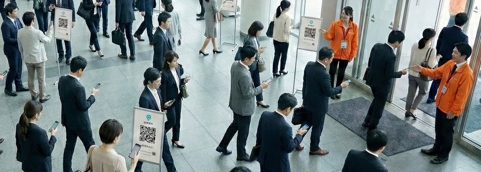 学会・フォーラムの受付風景イメージ