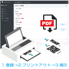 受付QRコード作成機能