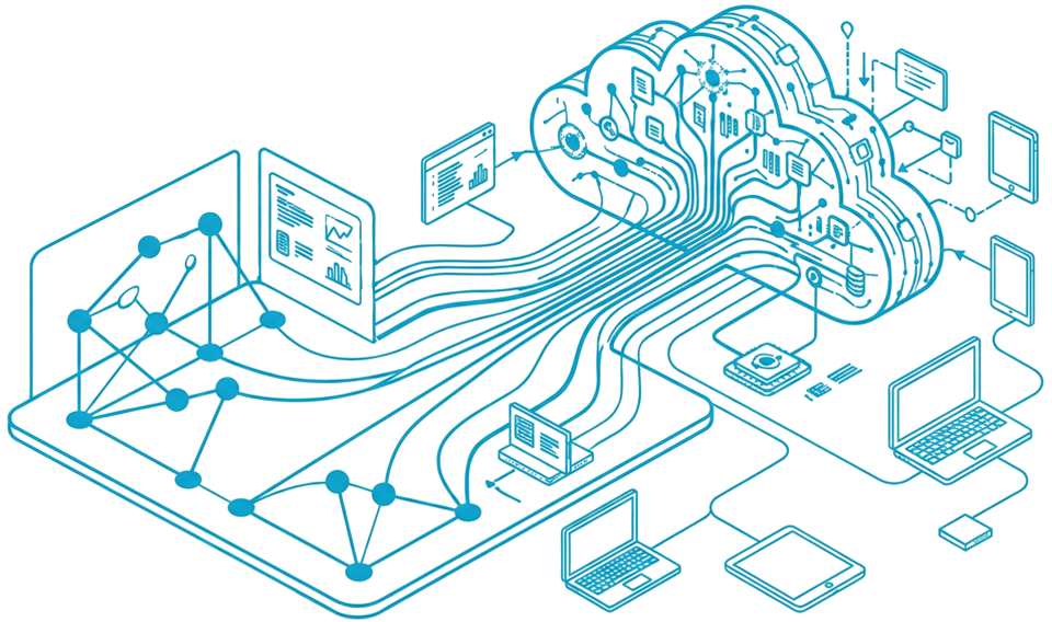 リアルタイムデータ表示のイラスト - 即時に来場者情報を確認